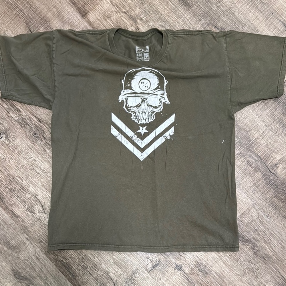 Men's Olive Metal Mullisha T-Shirt